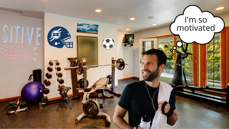Gym Decals & Gym Stickers: Home Gym Wall Decor & Exercise Room Wall Decals