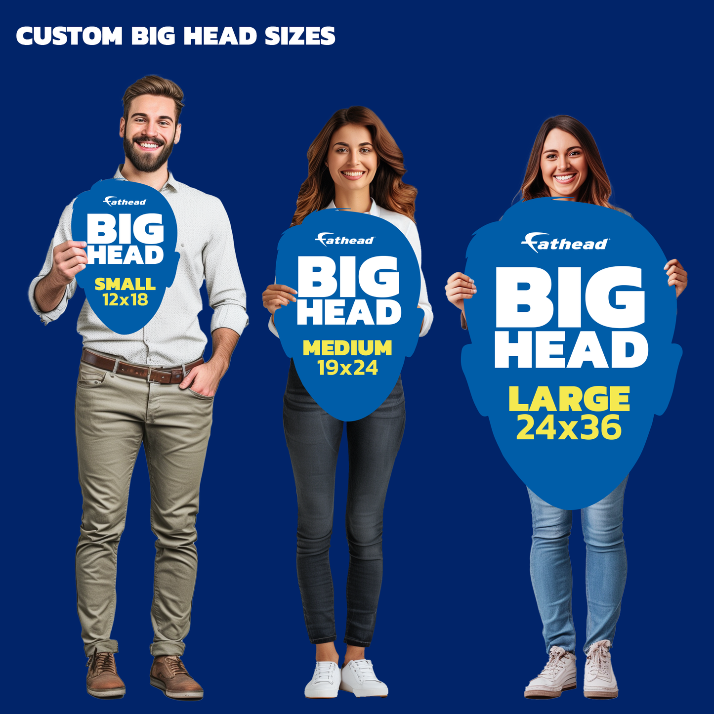 Custom Cardstock Wedding Big Head (BUY 5 GET 15% OFF)