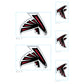 Sheet of 5 -Atlanta Falcons:   Logo Minis        - Officially Licensed NFL Removable Wall   Adhesive Decal