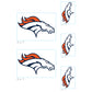 Sheet of 5 -Denver Broncos:   Logo Minis        - Officially Licensed NFL Removable Wall   Adhesive Decal
