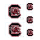 Sheet of 5 -U of South Carolina: South Carolina Gamecocks  Logo Minis        - Officially Licensed NCAA Removable    Adhesive Decal