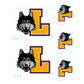 Sheet of 5 -Loyola U of Chicago: Loyola Chicago Ramblers  Logo Minis        - Officially Licensed NCAA Removable    Adhesive Decal