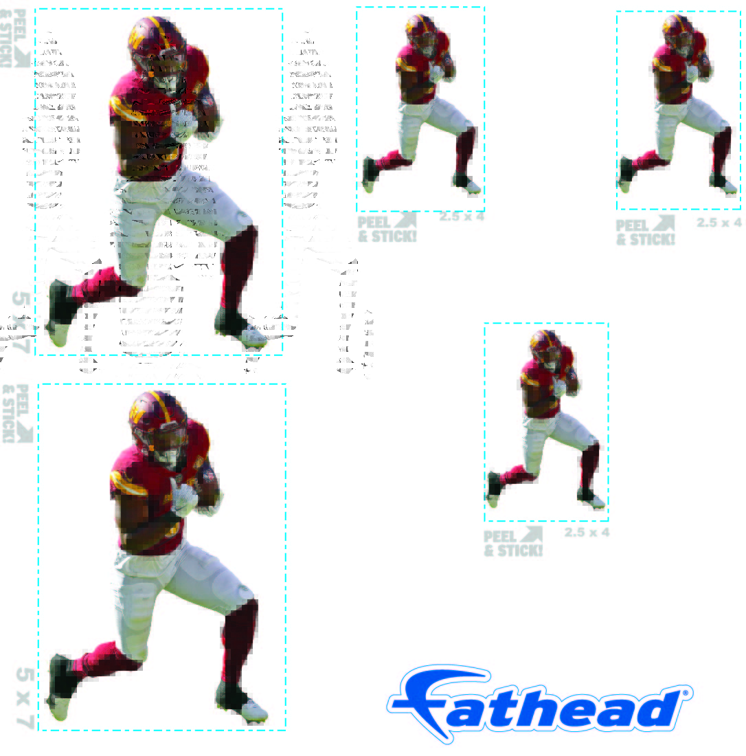 Washington Commanders: Brian Robinson Jr. Minis - Officially Licensed NFL Removable Adhesive Decal