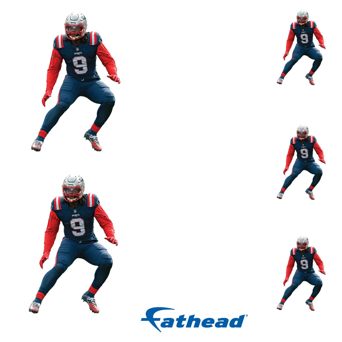 New England Patriots: Matthew Judon 2022 Minis - Officially Licensed NFL Removable Adhesive Decal