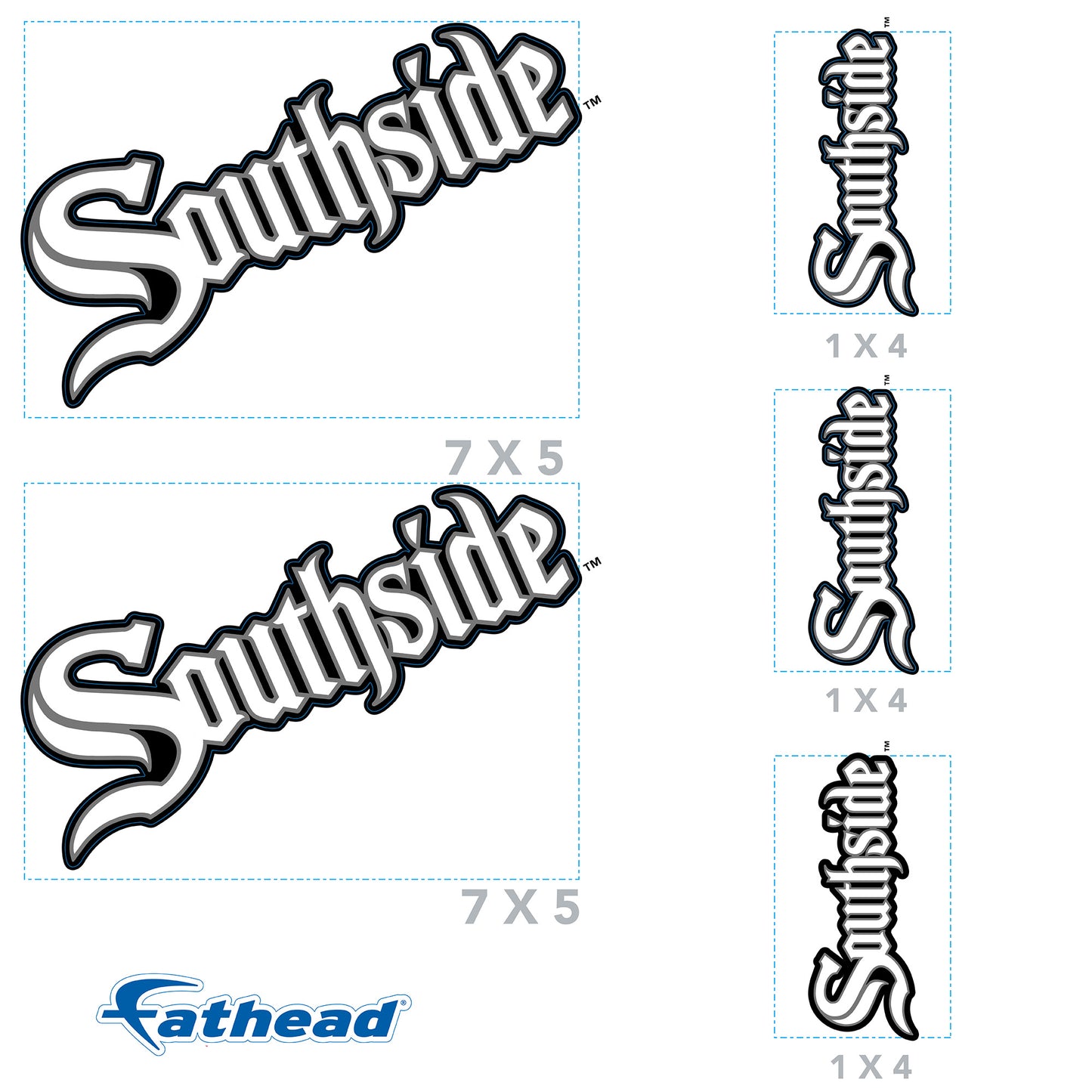 Chicago White Sox:   City Connect Logo Minis        - Officially Licensed MLB Removable     Adhesive Decal
