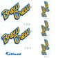 Milwaukee Brewers:   Brew Crew City Connect Logo Minis        - Officially Licensed MLB Removable     Adhesive Decal