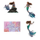 Sheet of 4 -Sheet of 4 -The Little Mermaid: Ariel Realistic Minis - Officially Licensed Disney Removable Adhesive Decal
