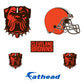 Cleveland Browns:  2023 Dawg Pound Logo Minis        - Officially Licensed NFL Removable     Adhesive Decal