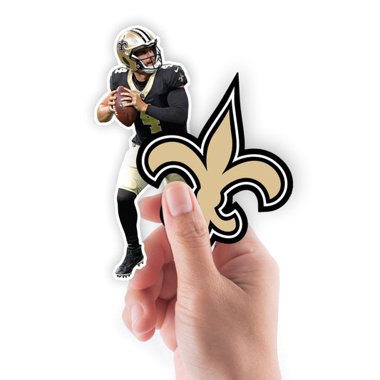 New Orleans Saints: Derek Carr Minis        - Officially Licensed NFL Removable     Adhesive Decal