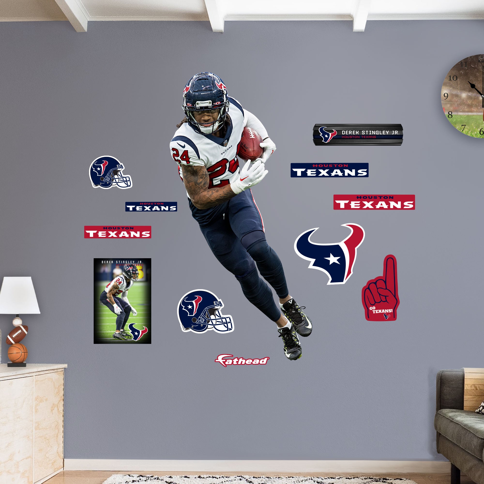 Houston Texans: Derek Stingley Jr. 2022 Mini Cardstock Cutout - Offici