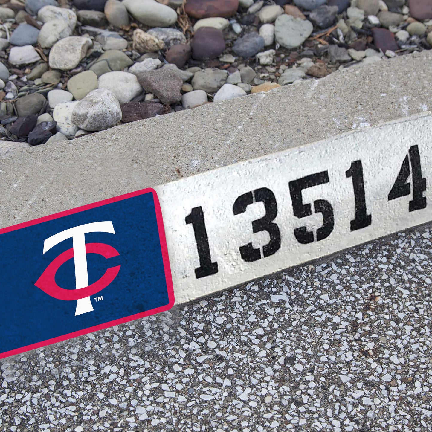 Minnesota Twins:   Outdoor Address Block Logo        - Officially Licensed MLB    Outdoor Graphic