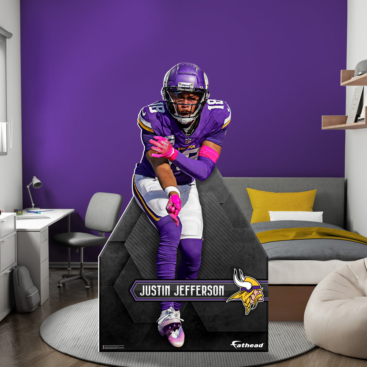 Justin Jefferson - Life-Size Griddy Stand Out - Official NFL