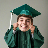 Custom - Graduation Big Head - Cardstock Cutout