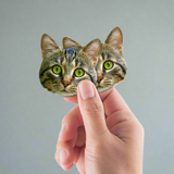 Custom - Pet Big Head Minis (9 to a sheet) - Cardstock Cutout