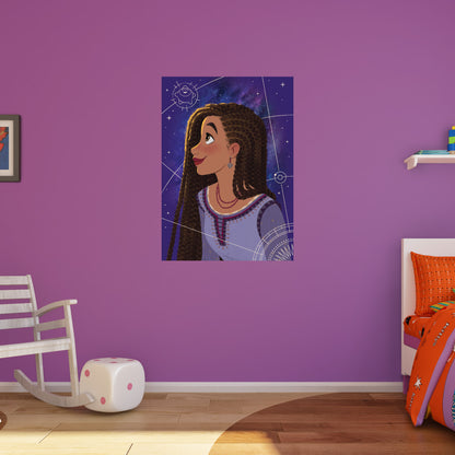 Wish: Asha Stars Poster        - Officially Licensed Disney Removable     Adhesive Decal
