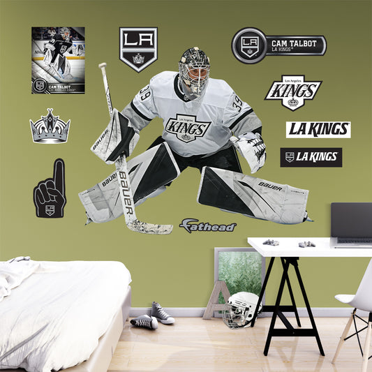 Los Angeles Kings: Cam Talbot         - Officially Licensed NHL Removable     Adhesive Decal