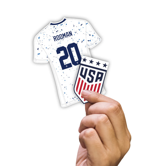 Trinity Rodman  Player Collection Minis        - Officially Licensed USWNT Removable     Adhesive Decal