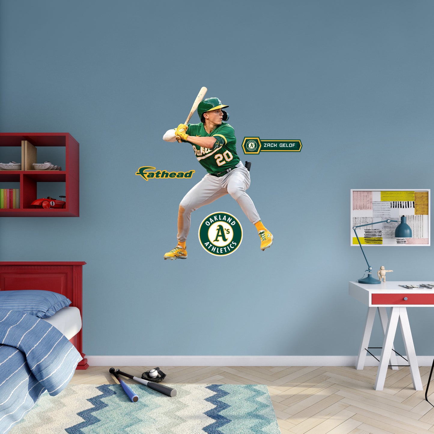 Oakland Athletics: Zack Gelof         - Officially Licensed MLB Removable     Adhesive Decal