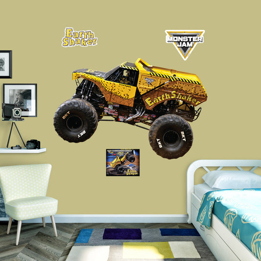 EarthShaker         - Officially Licensed Monster Jam Removable     Adhesive Decal