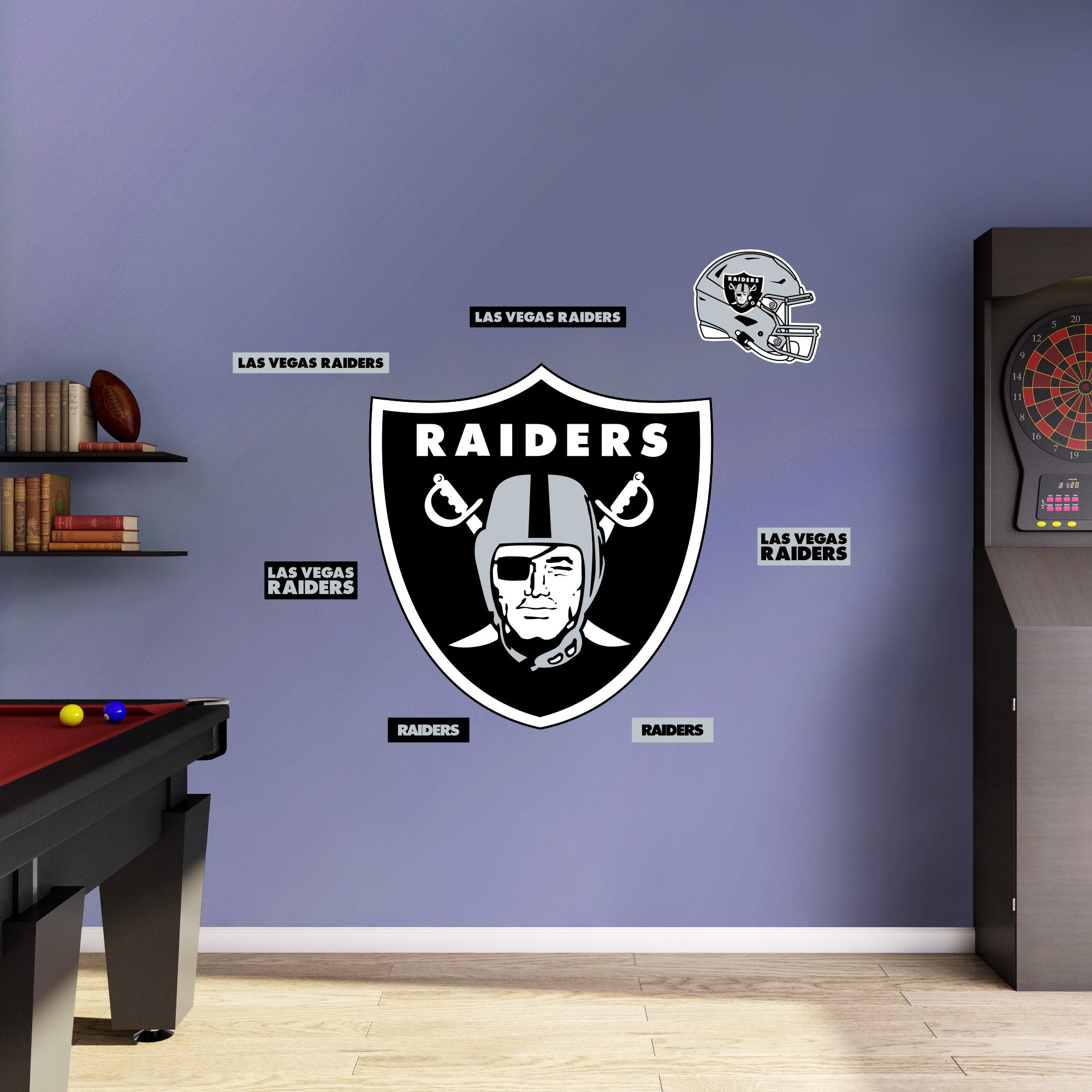 Las Vegas Raiders Logo Personalized Custom Name Wall Sticker Decal WP3 