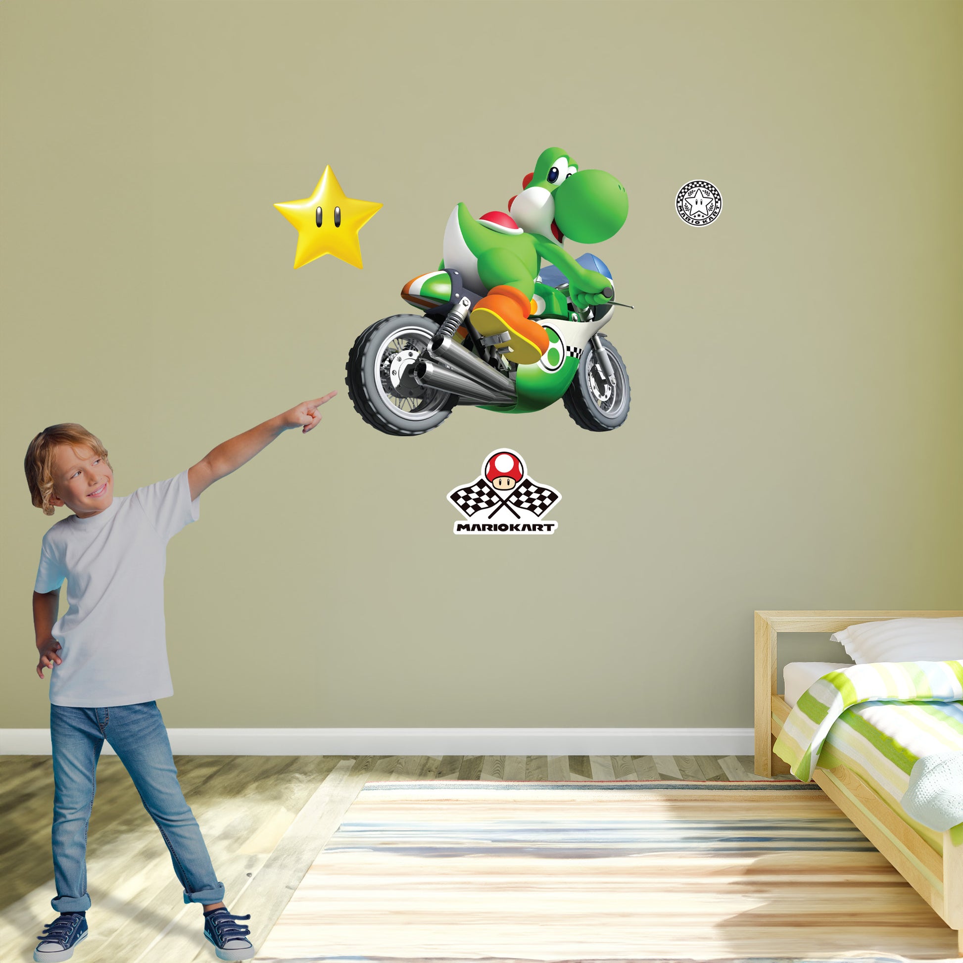 Giant Character +3 Decals  (40"W x 40"H) 