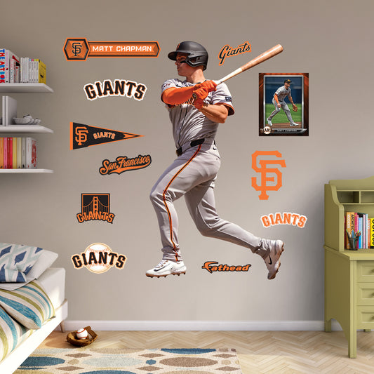 San Francisco Giants: Matt Chapman         - Officially Licensed MLB Removable     Adhesive Decal