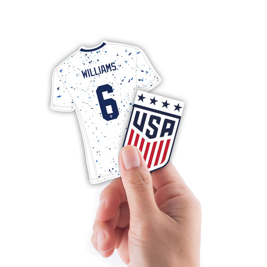 Lynn WIlliams  Player Collection Minis        - Officially Licensed USWNT Removable     Adhesive Decal