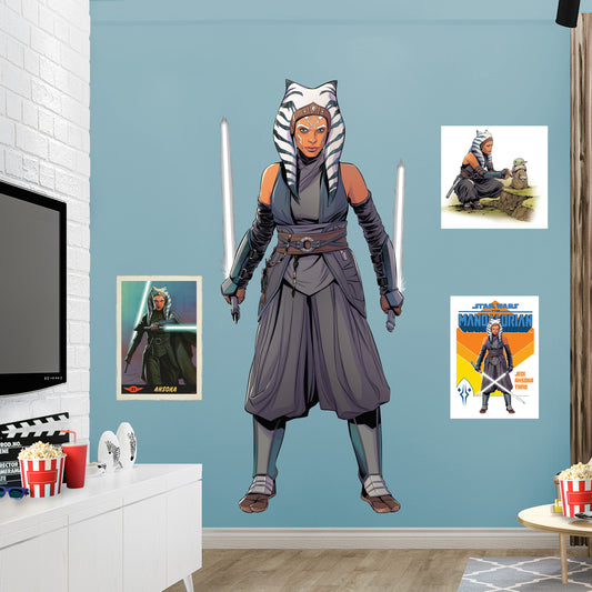 The Mandalorian: Ahsoka Tano RealBig - Officially Licensed Star Wars Removable Adhesive Decal