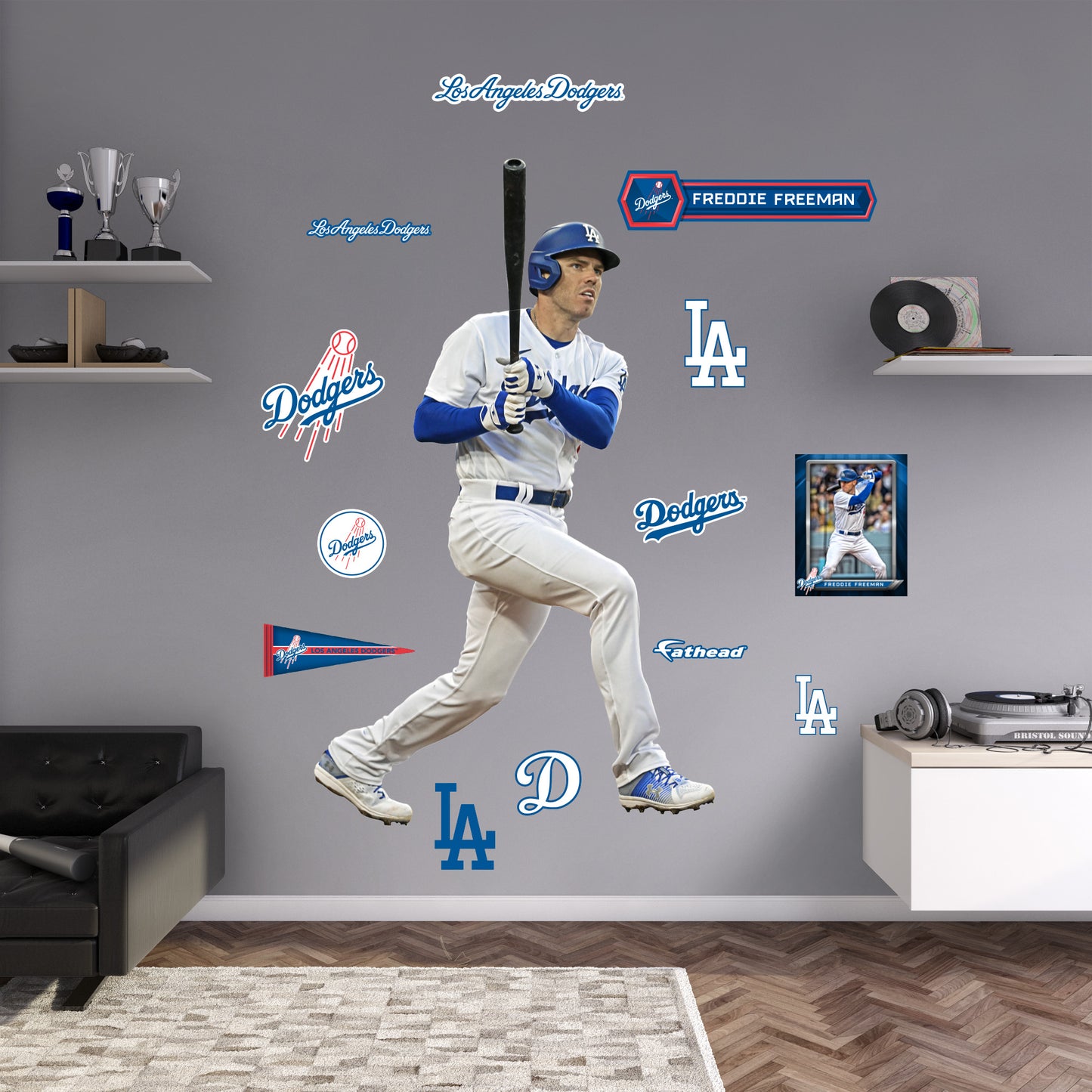 Los Angeles Dodgers: Freddie Freeman  Swing        - Officially Licensed MLB Removable     Adhesive Decal