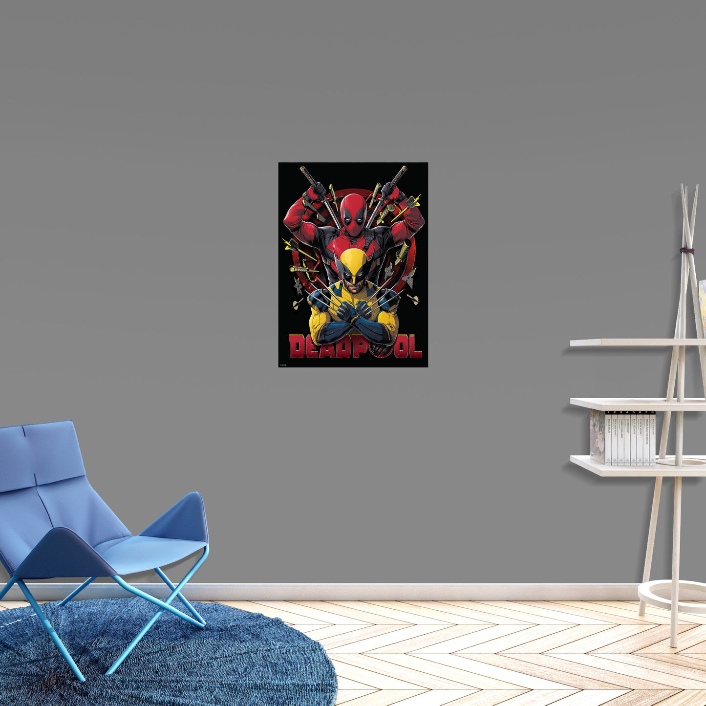 Deadpool & Wolverine: Deadpool & Wolverine Weapons Poster        - Officially Licensed Marvel Removable     Adhesive Decal