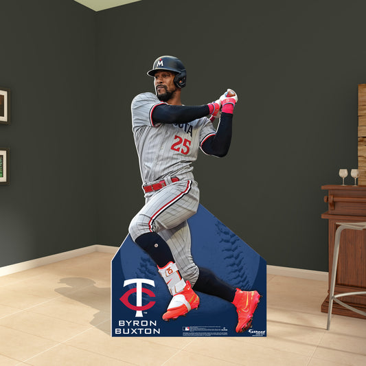 Minnesota Twins: Byron Buxton 2023  Life-Size   Foam Core Cutout  - Officially Licensed MLB    Stand Out
