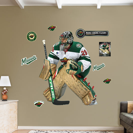 Minnesota Wild: Marc-AndrÃ© Fleury - Officially Licensed NHL Removable Adhesive Decal