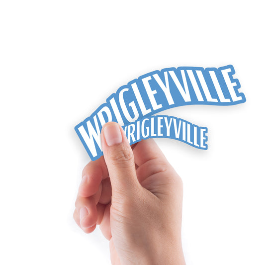 Chicago Cubs:   Wrigleyville City Connect Logo Minis        - Officially Licensed MLB Removable     Adhesive Decal