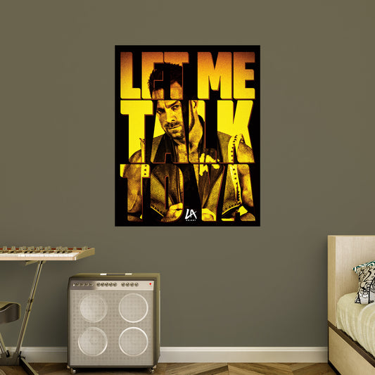 LA Knight 2023 Let Me Talk To Ya Poster        - Officially Licensed WWE Removable     Adhesive Decal