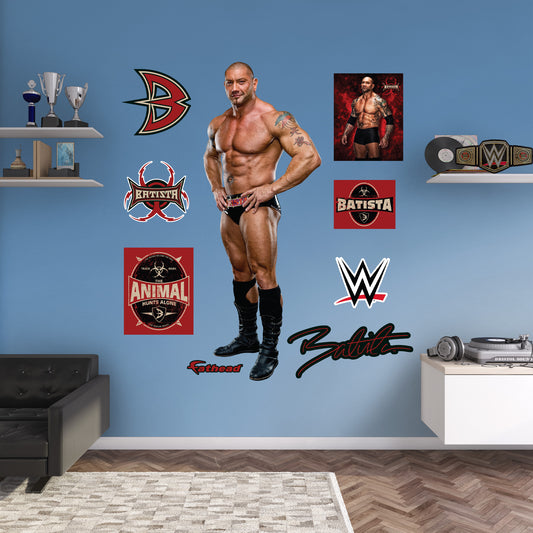 Batista        - Officially Licensed WWE Removable     Adhesive Decal