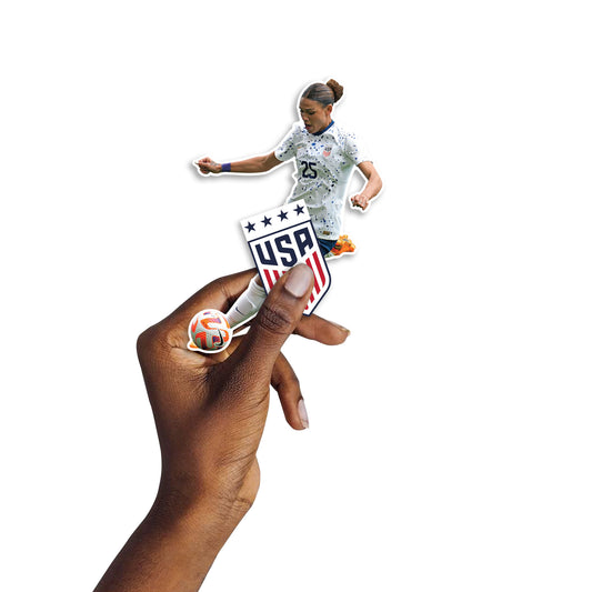 Trinity Rodman  Player Minis        - Officially Licensed USWNT Removable     Adhesive Decal