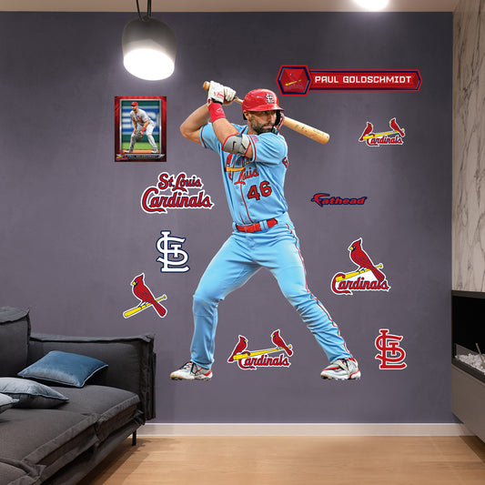 St. Louis Cardinals: Paul Goldschmidt         - Officially Licensed MLB Removable     Adhesive Decal
