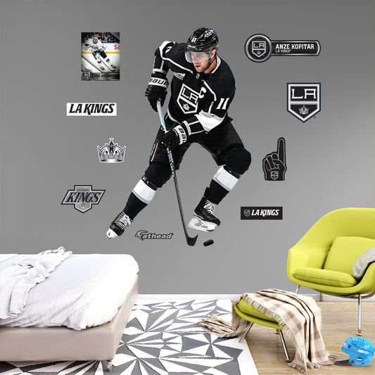 Los Angeles Kings: Anze Kopitar         - Officially Licensed NHL Removable     Adhesive Decal