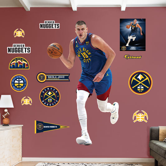 Denver Nuggets: Nikola Jokić  Statement Jersey        - Officially Licensed NBA Removable     Adhesive Decal