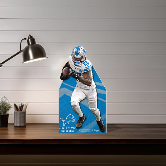 Detroit Lions: Jahmyr Gibbs Mini   Cardstock Cutout  - Officially Licensed NFL    Stand Out