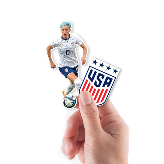 Megan Rapinoe  Player Minis        - Officially Licensed USWNT Removable     Adhesive Decal