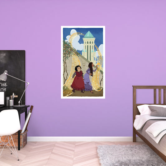 Wish: Asha & Dahlia Wish Come True Poster        - Officially Licensed Disney Removable     Adhesive Decal