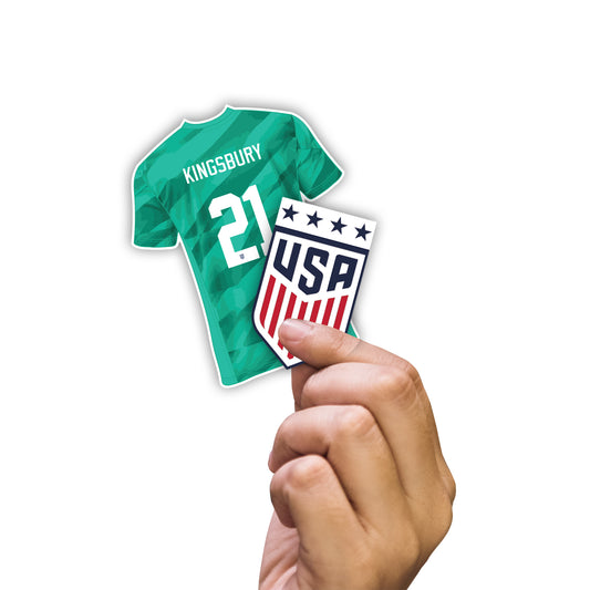 Aubrey Kingsbury  Player Collection Minis        - Officially Licensed USWNT Removable     Adhesive Decal