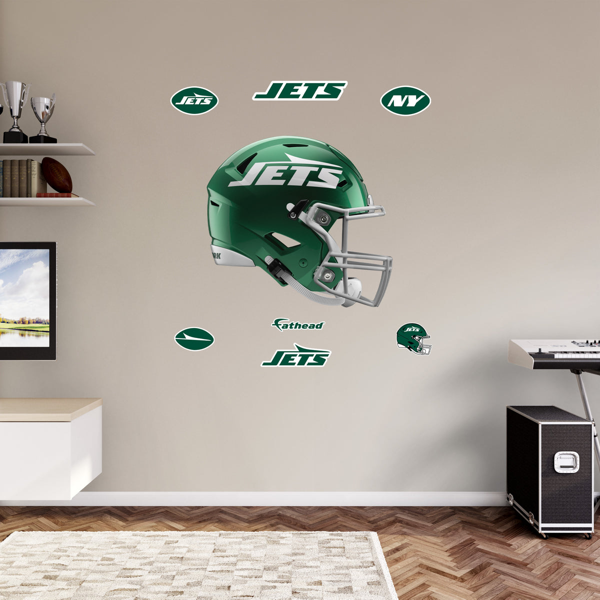 fathead football helmet New York Jets - RealBig Helmet Collection - Official NFL