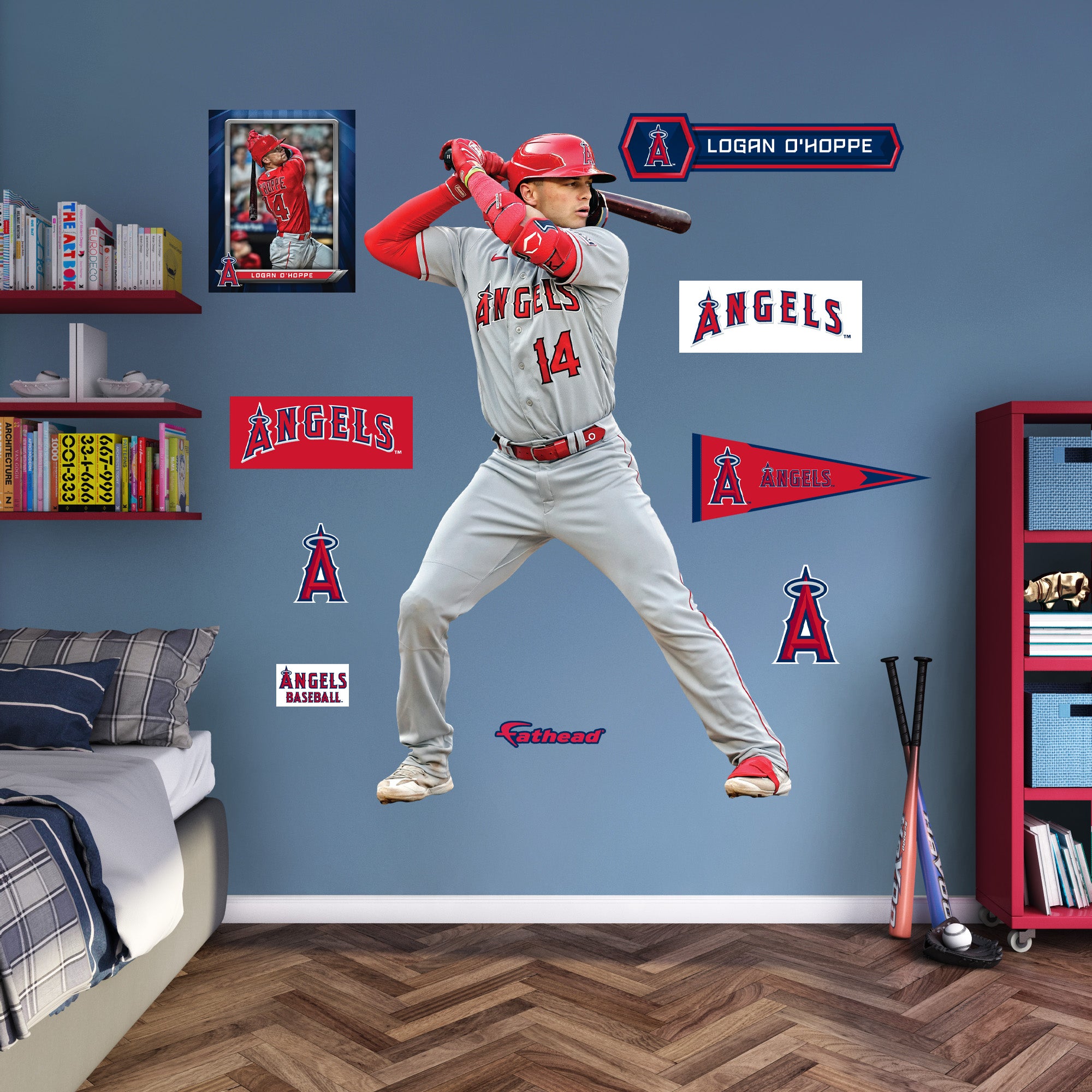 Los Angeles Angels: Logan O'Hoppe - Officially Licensed MLB Removable –  Fathead