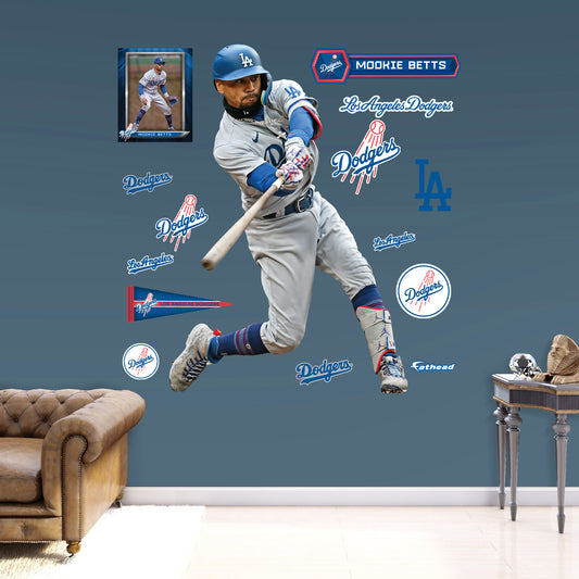 Los Angeles Dodgers: Mookie Betts         - Officially Licensed MLB Removable     Adhesive Decal