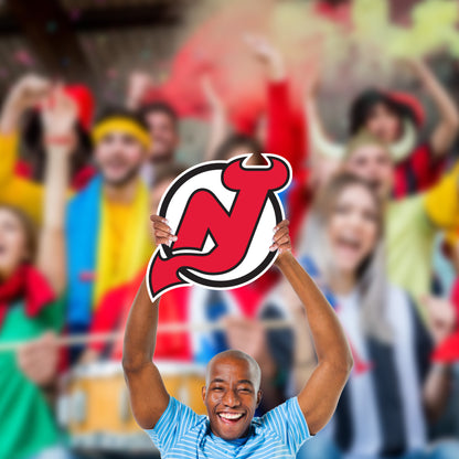 New Jersey Devils:   Logo   Foam Core Cutout  - Officially Licensed NHL    Big Head