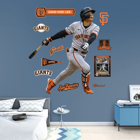 San Francisco Giants: Jung-Hoo Lee         - Officially Licensed MLB Removable     Adhesive Decal