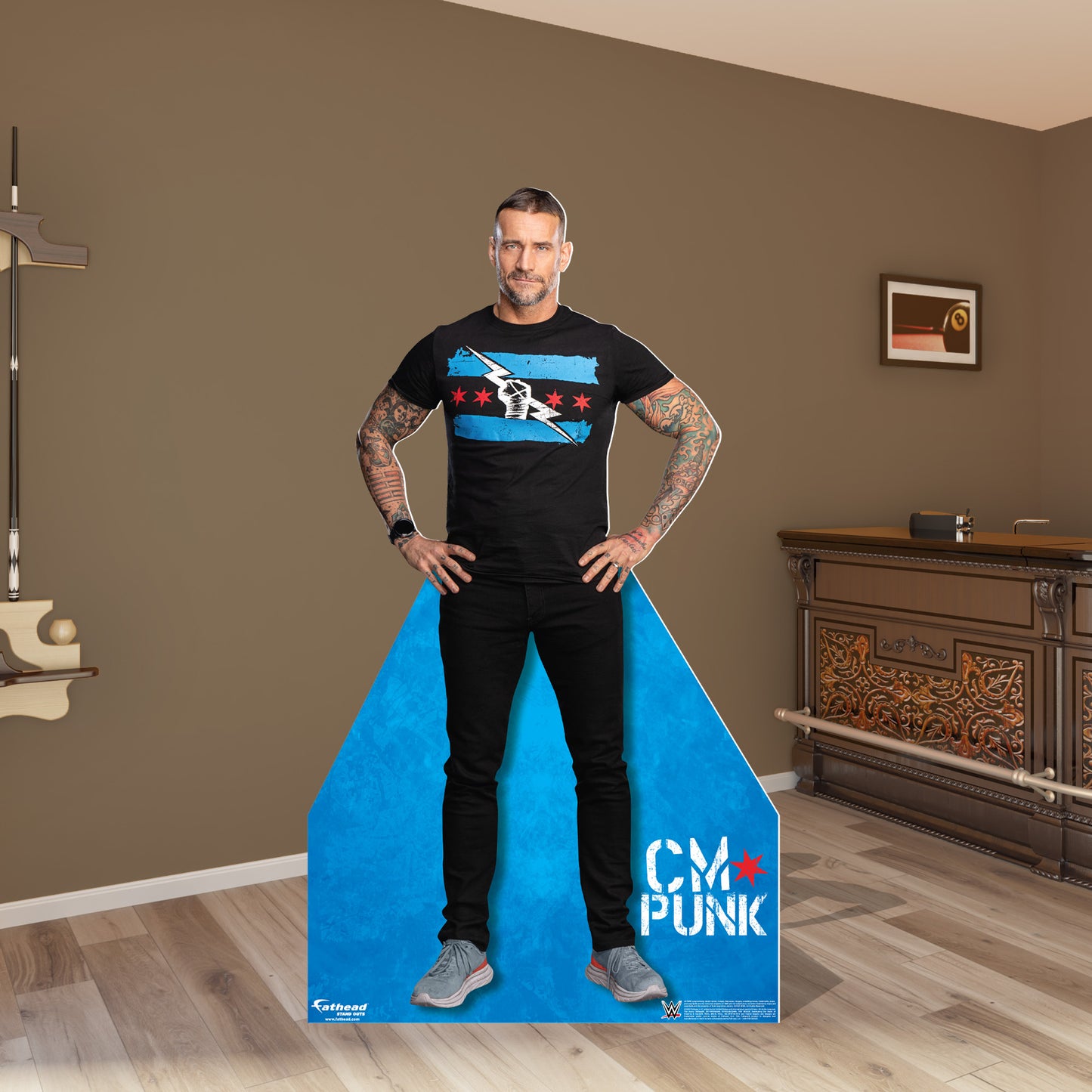 CM Punk Life-Size   Foam Core Cutout  - Officially Licensed WWE    Stand Out