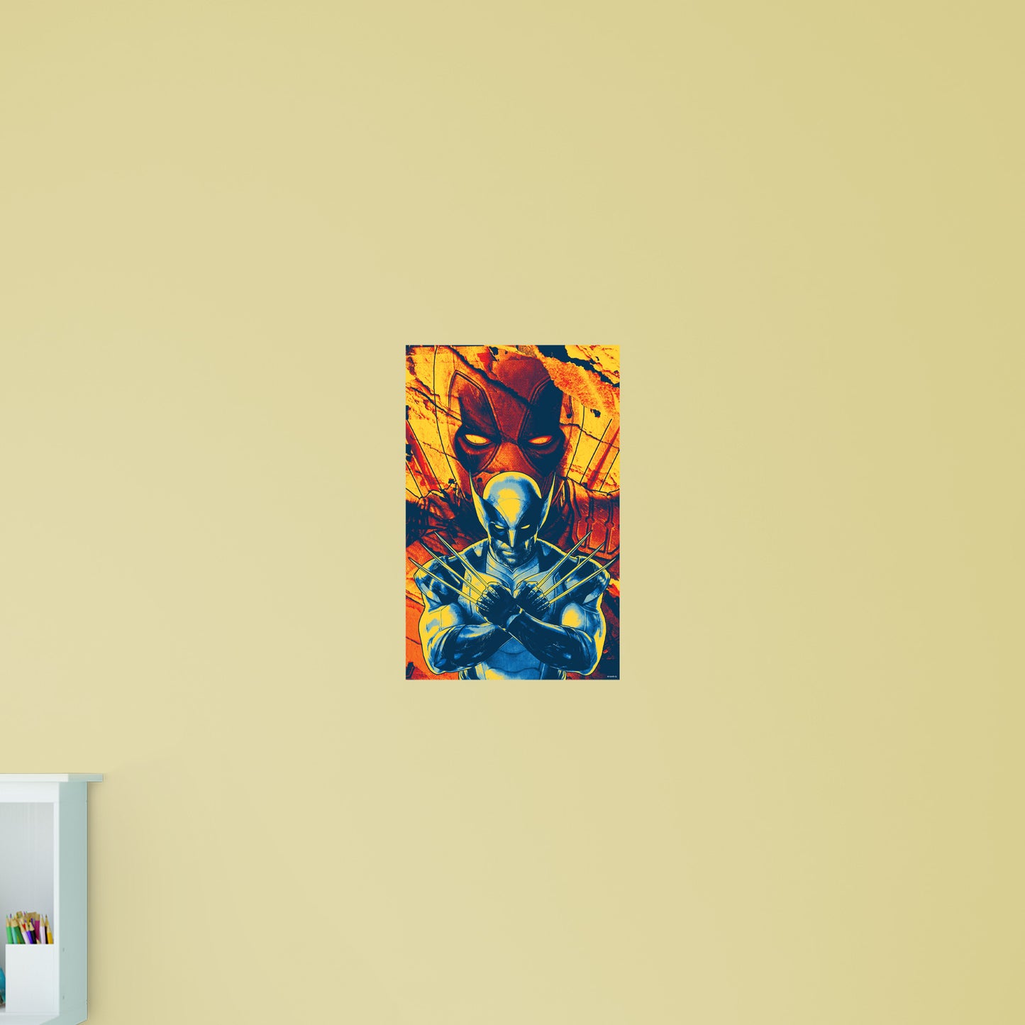 Deadpool & Wolverine: Deadpool & Wolverine Torn Poster        - Officially Licensed Marvel Removable     Adhesive Decal